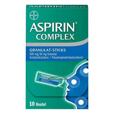 Bayer Vital GmbH ASPIRIN Complex Granulat-Sticks 500 mg/30 mg 10 St 16781643