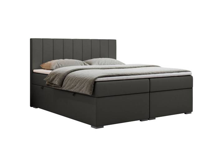 BOXBETT LOPE 200/200 - Dunkelgrau Kunstleder - H4