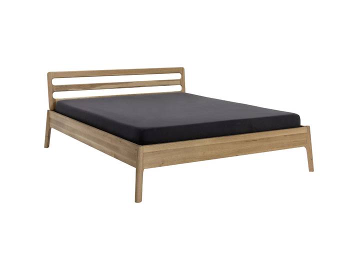 Bett Lund Natur Eiche Massivholz 180 x 200 cm