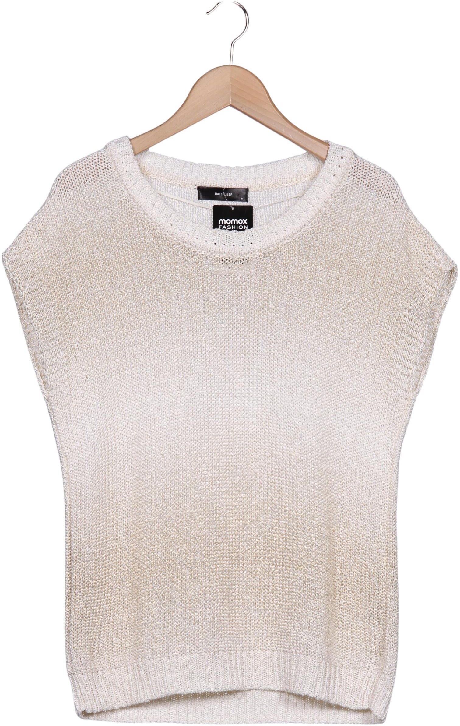 Hallhuber Damen Pullover, Cremeweiß, Gr. M, Synthetik - Second Hand