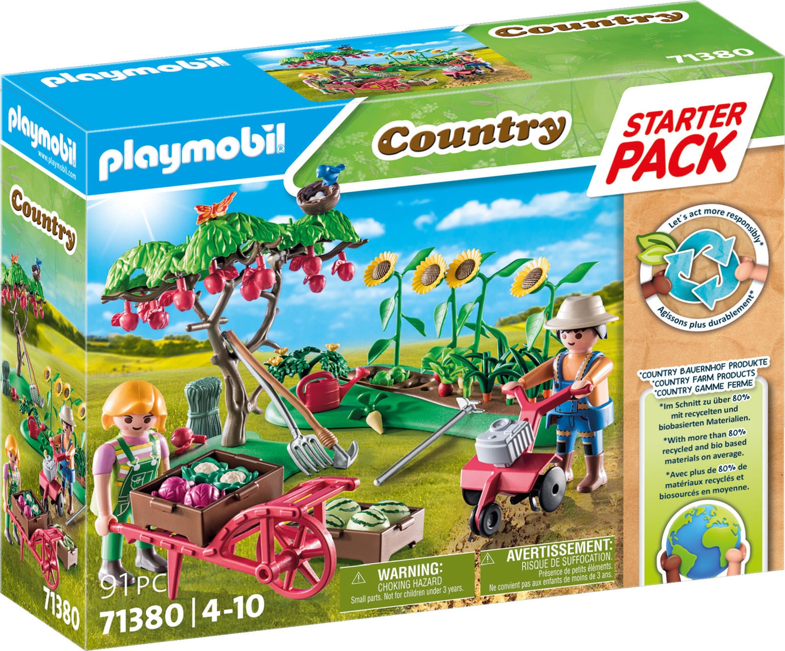 Playmobil 71380 Starter Pack Moestuin Country Farm Life met 2 figuren en accessoires