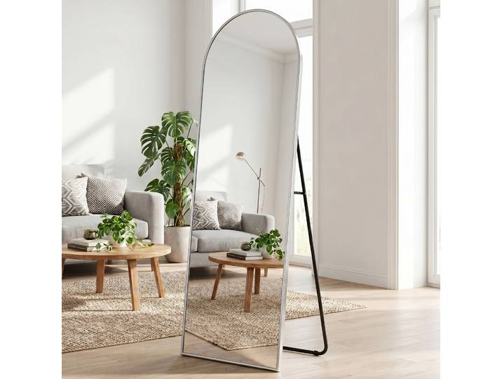 GOODproduct Standspiegel Addrik, wahlweise in 2 Grössen 150x40cm oder 180x60cm Ganzkörperspiegel mit Sicherheitsglas, in verschiedenen Farben