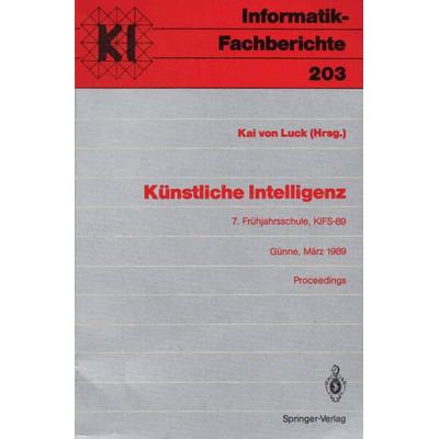 Künstliche Intelligenz, Taschenbuch von , Springer Berlin, 978-3-540-50878-6