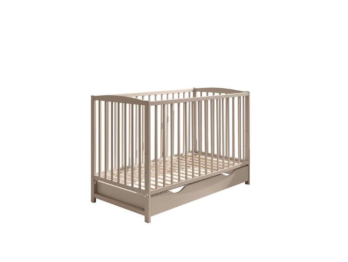PREISBRECHER Babybett TEFFY, in Kaschmir, Nadelholz massiv - 74x84x145cm (BxHxT)