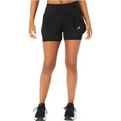 ASICS Damen Shorts ROAD 2-N-1 3.5IN SHORT, Größe M in Schwarz Schwarz