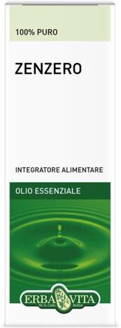 Erba Vita Olio Essenziale Zenzero Integratore Digestivo 10 ml