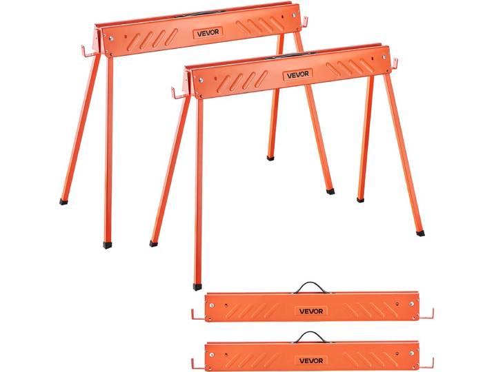 VEVOR 2xOpvouwbare Werkbok Steigerbok Zaagbok Steunpoot Opvouwbare Werkbok 300kg
