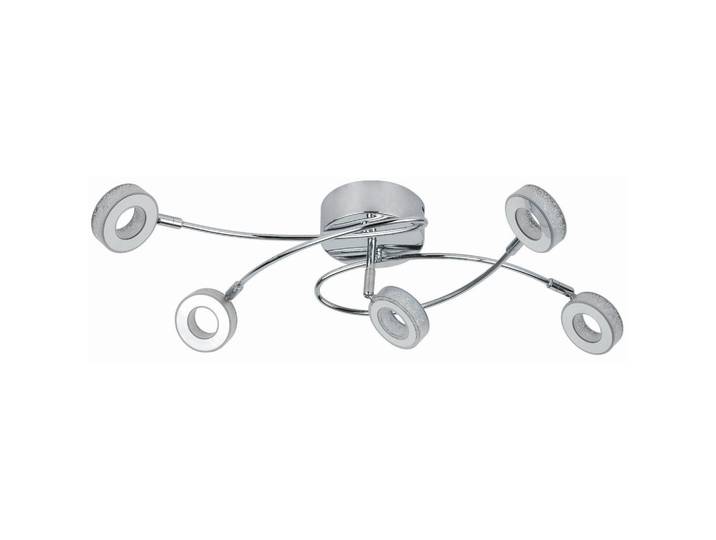 Led-Deckenleuchte Vinola, Chromfarben, Metall, Kunststoff, 30x20x68 cm, RoHS, Europäischer Sicherheitsstandard, einfach zu transportieren, Lampen & Leuchten, LED Beleuchtung, LED-Deckenleuchten