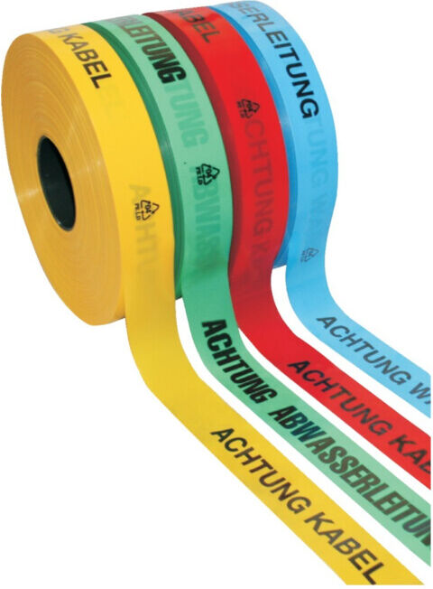 KELMAPLAST Ruban de signalisation de tranchée 250 m jaune pour conduites (1001500400250010100120300)