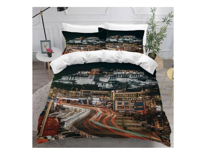 LuxusKollektion Kinderbettwäsche Bettwäsche 135x200cm Zug Retro Mikrofaser 3tlg