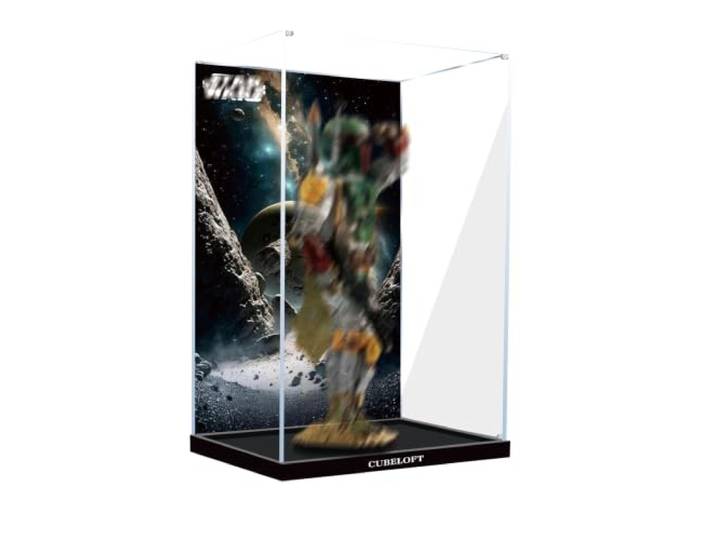 Acryl Vitrine für Lego 75455 Hunter Set (Back Spray B) Acryl-Vitrine für Lego 75455 Hunter Set, kompatibel mit Lego 75455, kein Modell