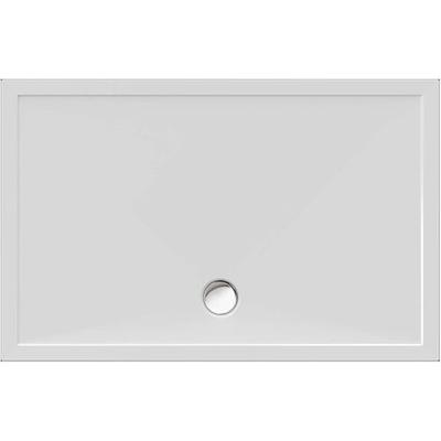 Schröder Rechteckduschwanne Deepstone E 140x90x2 cm weiß, Mineralguss