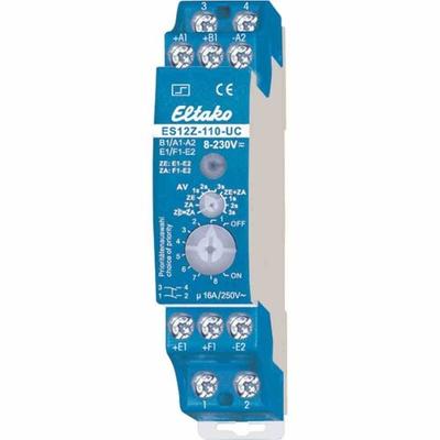 Eltako Stromstoßschalter, 8-230VAC/DC, 16A, 250V, DIN-Schiene, T58mm, elektronisch für Zentralsteuerung