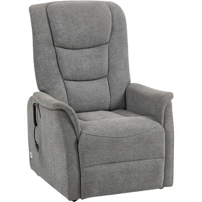 TV-Sessel DUO COLLECTION "Parma Mobilitäts-Sessel mit elektr. Aufstehhilfe, Relaxfunktion & Akku", grau, B:77cm H:93cm T:90cm, 100% Polyester, Sessel, Sitzhöhe 48 cm, mit Liegefunktion, mobil zu Hause