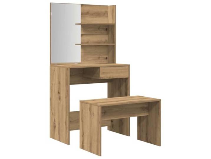 Makastle Schminktisch-Set Artisan-Eiche 74,5x40x141 cm