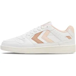 hummel St. Power Play Sneaker Damen 9558 - white/soft pink/mahogany rose 37