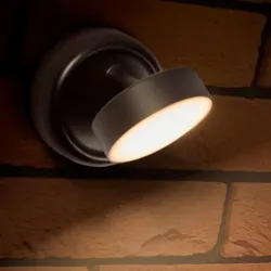 Osram Nightlux Round  LED-Leuchte mit USB-Akku und Magnetplatte, als Nachtlicht oder Orientierungsleuchte  - dimmbar per Touch