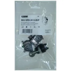 Eaton 110918 Schlüsseltaste, RMQ-Titan, rastend, 2 Stellungen, 2 S M22-WRS-2K10-BVP