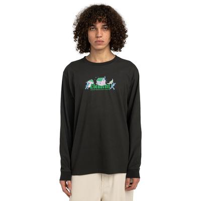 T-Shirt ELEMENT "Dreamhouse", Herren, Gr. XL, schwarz (off schwarz), Obermaterial: 100% Walkfrottier;, Shirts T-Shirt