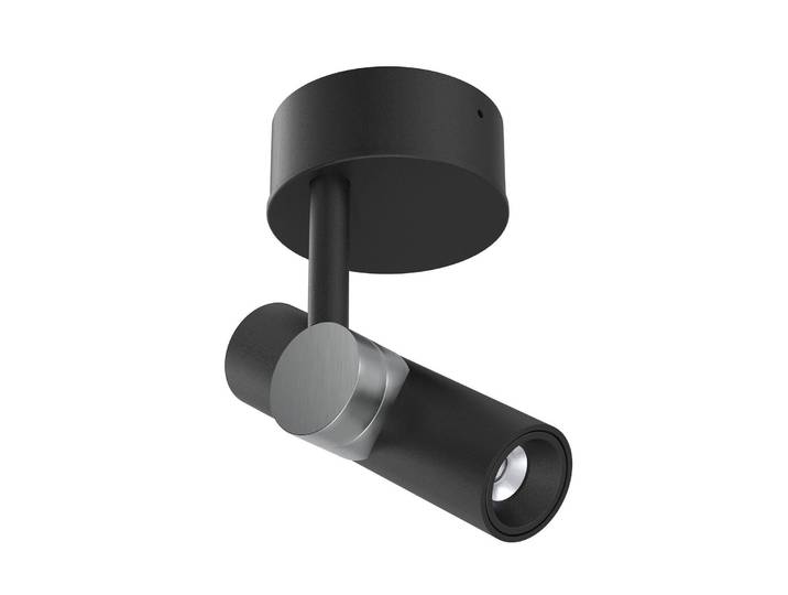 Linea Light LED-Deckenspot Goose, schwarz, Aluminium, 2.700 K Goose, schwarz, für Wohn- / Esszimmer, Aluminium, Modern, LED Deckenlampe