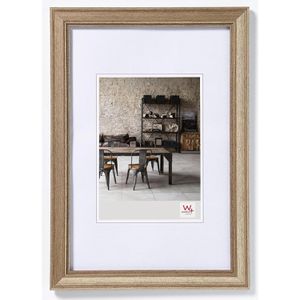 walther-design Bilderrahmen Lounge Design JA030D, 20 x 30 cm, Echtglas, Kunststoffrahmen, stahl