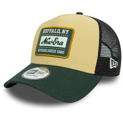 NEW ERA 9Forty A-Frame NE Cord Patch Cap - Beige/Dark Green/Black - STK