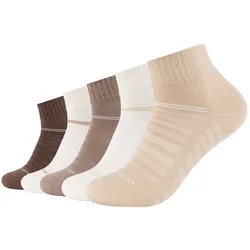 5er Pack camano Mesh Ventilation Quarter Socken 8177 - cuban sand 43-46