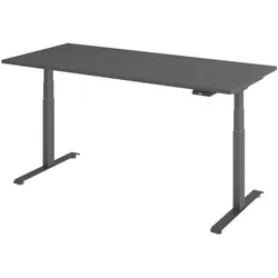 BaseLite Schreibtisch höhenverstellbar (elektrisch) »Base« 180 cm Gestell grafitfarben grau, 180x129.5x80 cm