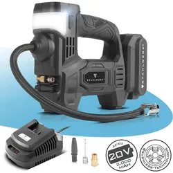 Stahlwerk, Kompressor, Akku Druckluftkompressor – 72 Watt Leistung und 2000 mAh Akku (10.30 Bar)