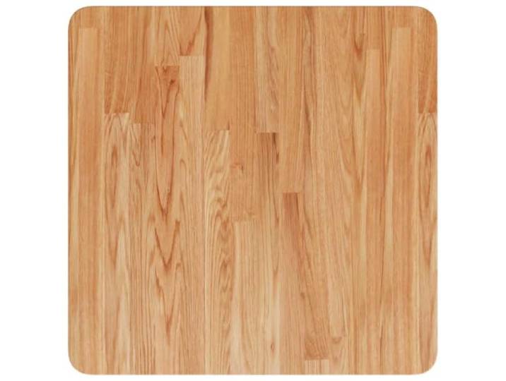 NKOPPFG Tischplatte Eiche Massiv 50x50x4cm Hellbraun Behandelte Oberfläche, Vielseitig Nutzbar, Rustikales Design, Für Esszimmer