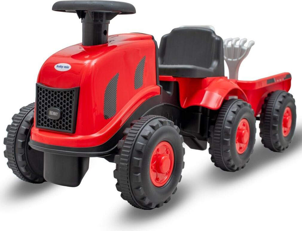 Baby Mix Duitse tractor met aanhanger Benny Baby Mix
