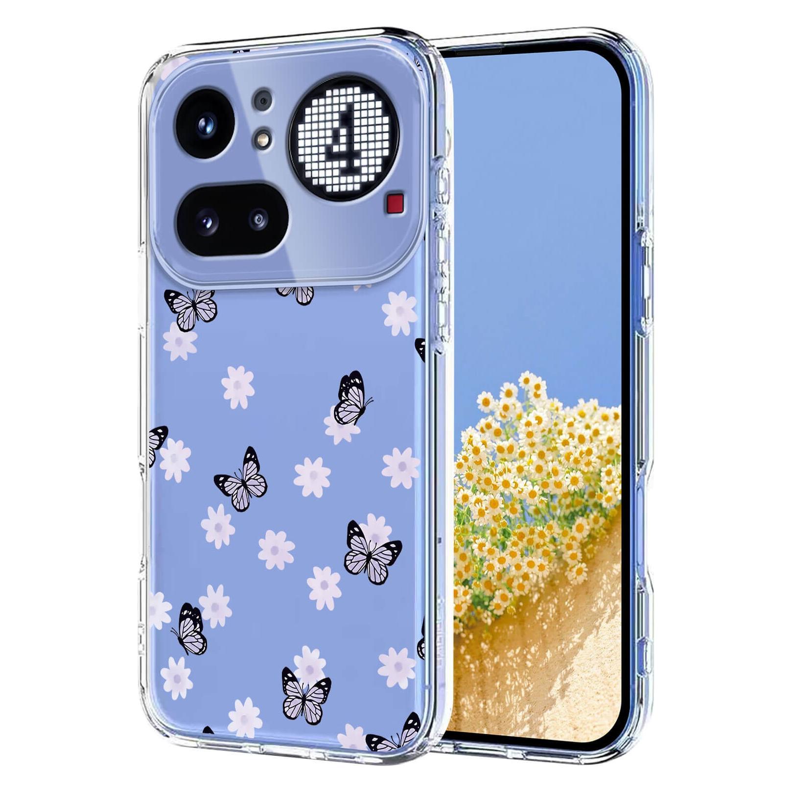 Cover-Discount Nothing Phone (4a) Pro - Silikon Gummi Hülle Blumen (Nothing Phone (4a) Pro) (78703933)