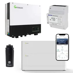 Growatt SPH4000 4kW Hybrid Wechselrichter mit 5.12kWh Solarspeicher-Set