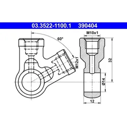 ATE 03.3522-1100.1 Ringstutzen, Rohrleitung