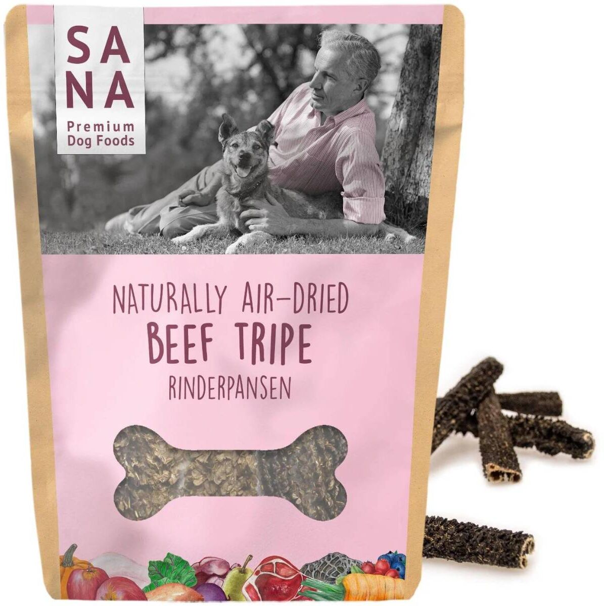 Sanadog Trippa di Manzo Snack Masticativo per Cani
