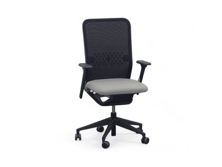 Bürostuhl SitagTeam Mesh swissmade mit 2D Armlehnen, Grau, Neu, Ergonomischer Stuhl - ideal für flexibles Arbeiten