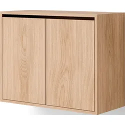 New Works Hängeschrank mit 2 Türen, 62 cm, Eiche Natur