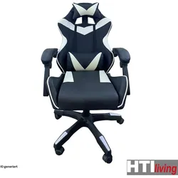 HTI-Living Krit, Gaming Stuhl, Schwarz