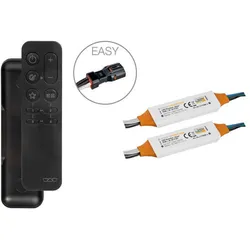 Schlüter Systems LIPROTEC-PEBZS ZONES-Starter-Set-EASY Bluetooth-Mesh-Receiver inkl. Fernbedienung und 2 Receivern Steuerung von RGB+W LED-Modulen