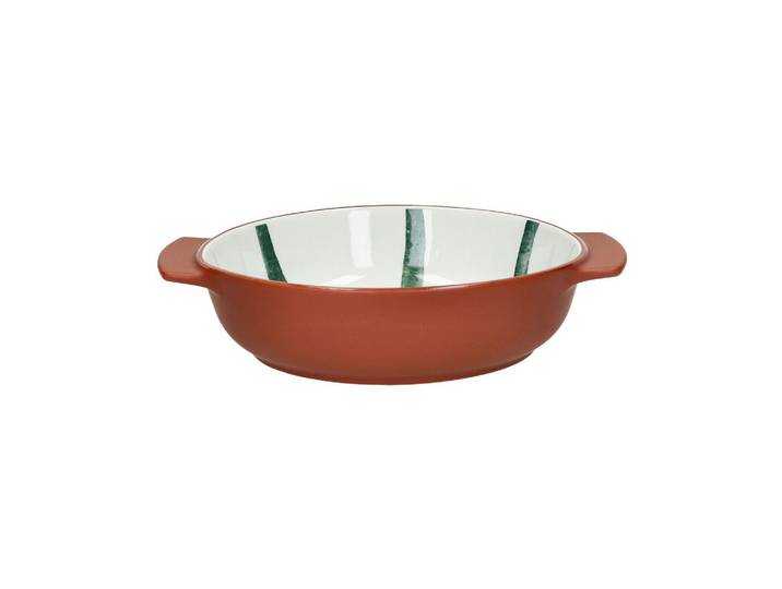 Grand plat à four en porcelaine argile vert, 1 pièce - Pomax, Myk
