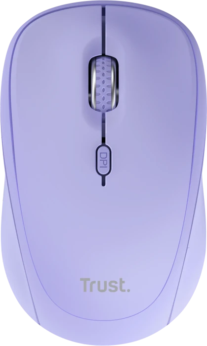 Trust Yvi+ Multi-Device Wireless-Bluetooth Silent Mouse, lila