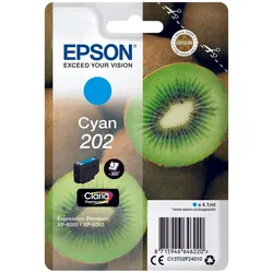 Epson Original 202 Kiwi Druckerpatrone cyan 300 Seiten 4,1ml (C13T02F24010)