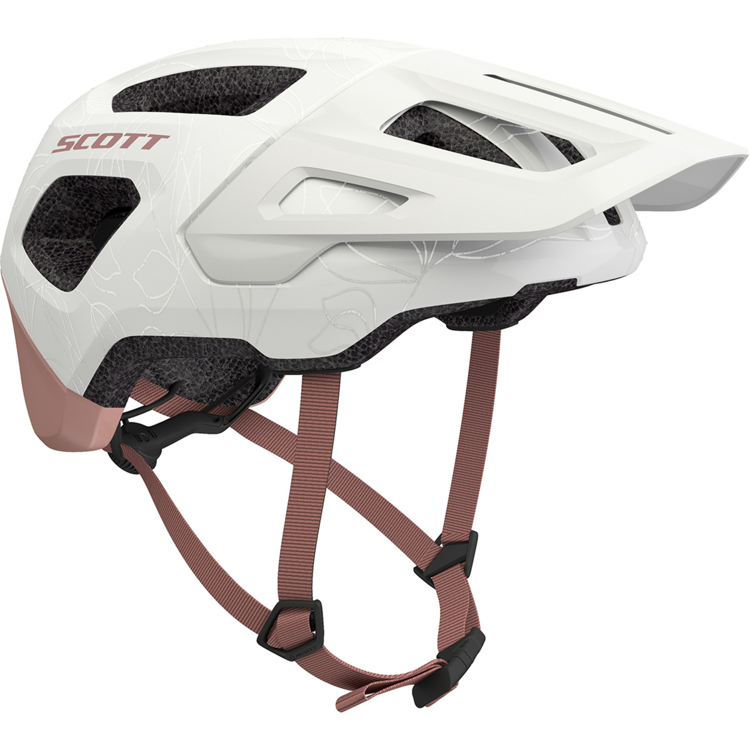 Scott Argo Plus Jr Fahrradhelm Kinder Fahrradhelme weiss Größe 49-53CM Mountainbike