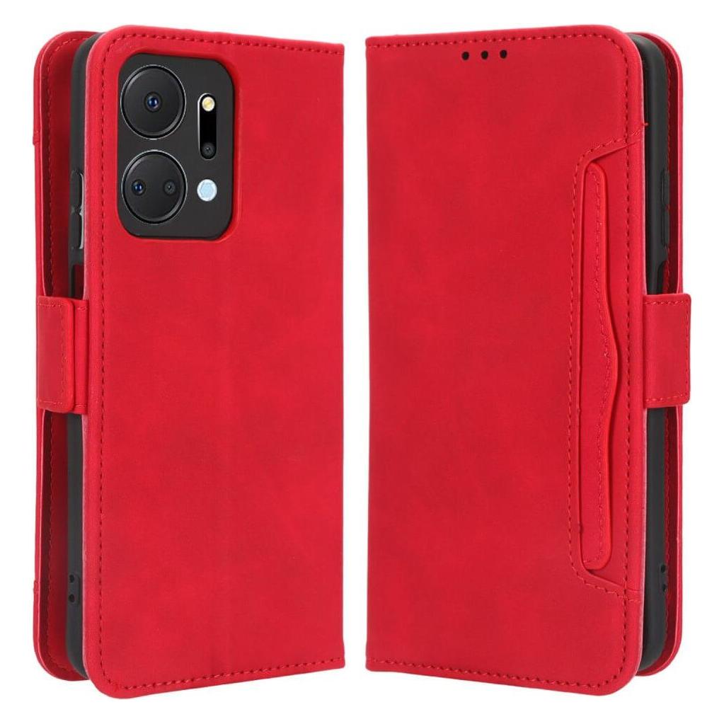 Cover-Discount Honor X7a - Etui viele Kartenfächer rot (Honor X7a) (660129881C)