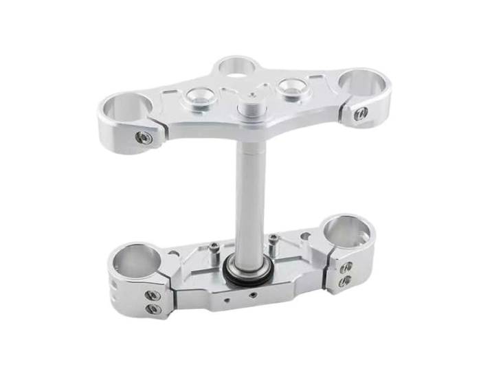 Obere Gabelbrücke， Für ST-125 DAX 125 Motorrad Vordergabel Gabelbrücke Vorderende Obere Klemme Gabelführung Gabelbrücke，(Beige)