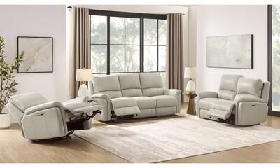 Hydeline USA Hydeline Erindale Zero Gravity Power Recline and Headrest Top Grain Leather Sofa, Loveseat and Recliner