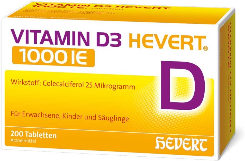 Vitamin D3 Hevert 1000 I.E. Tabletten