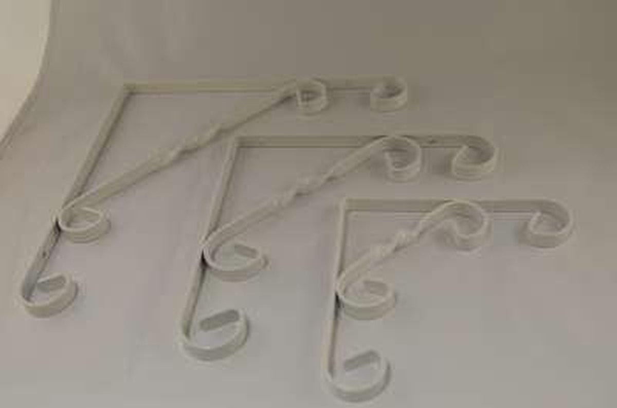 Wit ornament plankdrager 250 x 250 mm