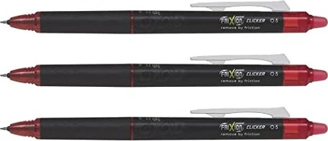 PILOT FRIXION point CLICKER Tintenroller schwarz 0,3 mm, Schreibfarbe: rot, 1 St.