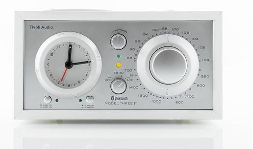 Tivoli Audio Wekker met Bluetooth en USB-aansluiting - Zilver/Wit